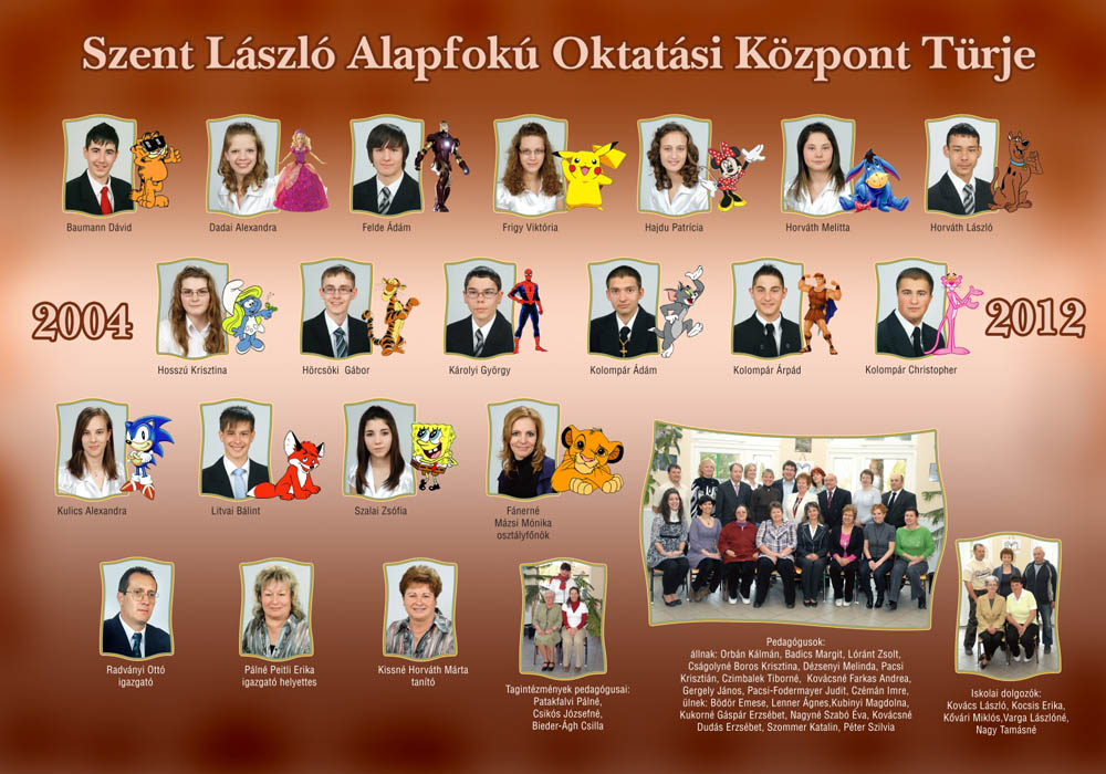 Osztály tabló osztályfényképpel osztályfénykép készítése